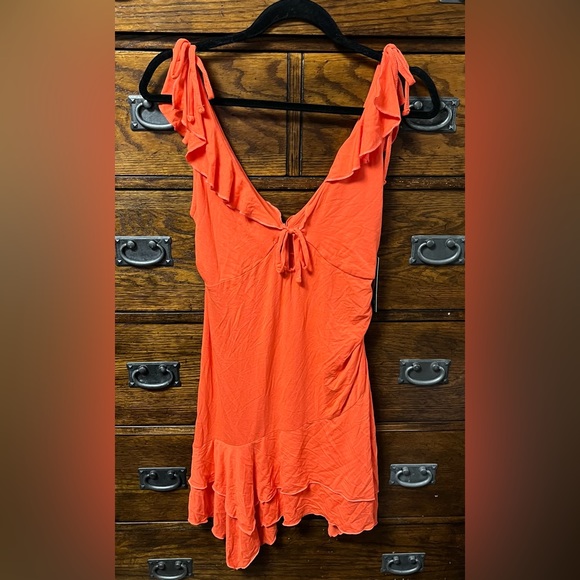 NWT! Wild Fable Handkerchief Hem Fit & Flare Mini Dress - Picture 5 of 10